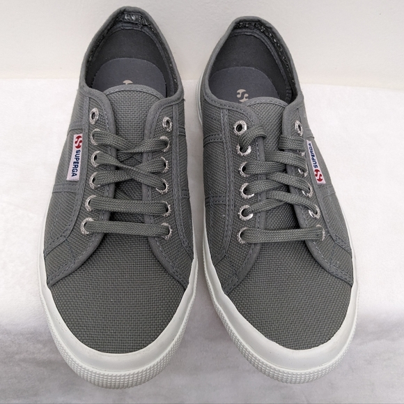 Superga Signature Style Cotu Classic Gray Sneakers New Condition - Picture 2 of 12